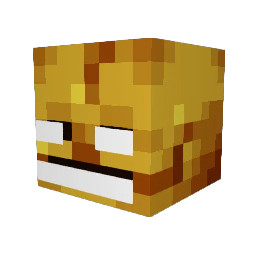 Shadowblaze234 Minecraft avatar head, 3D render