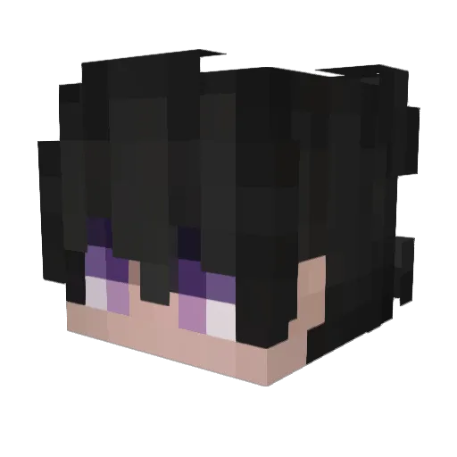 Shadowblaze_08 Minecraft avatar head, 3D render