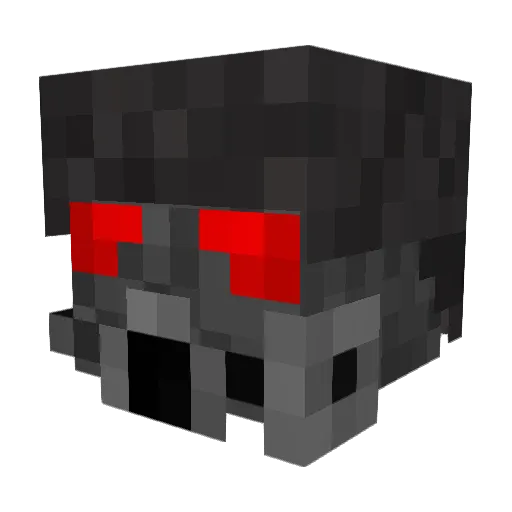 Shadowblitzor Minecraft avatar head, 3D render