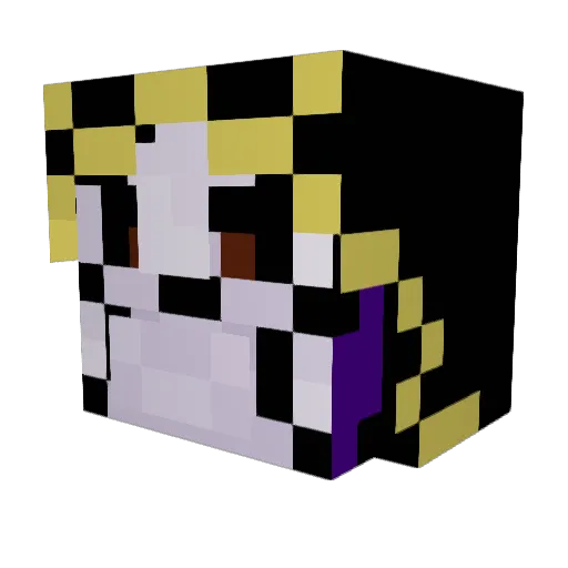 Shadowblock0 Minecraft avatar head, 3D render