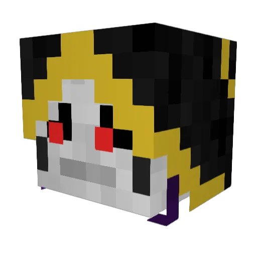 Shadowboysc Minecraft avatar head, 3D render