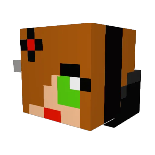 Shadowchild13 Minecraft avatar head, 3D render