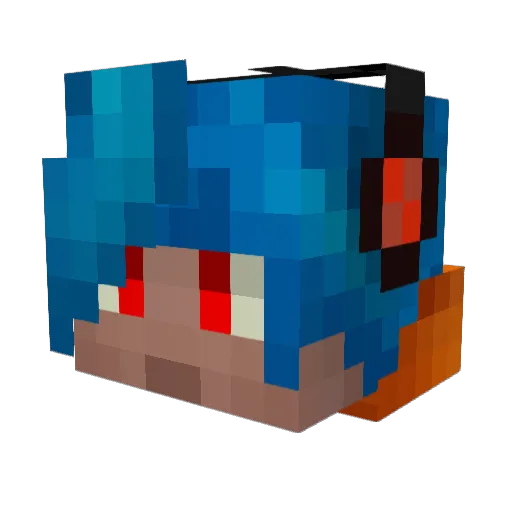 Shadowditulo1563 Minecraft avatar head, 3D render