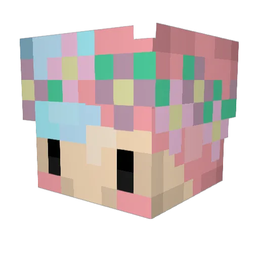 Shadowecho37 Minecraft avatar head, 3D render