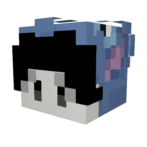 ShadowekDtonator Minecraft avatar head, 3D render