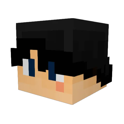 Shadowgame15 Minecraft avatar head, 3D render