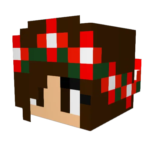Shadowgirl2016 Minecraft avatar head, 3D render