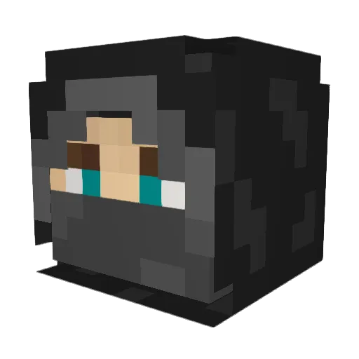 Shadowgoul Minecraft avatar head, 3D render