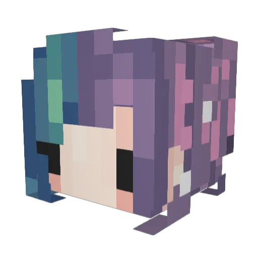 Shadowhawk333 Minecraft avatar head, 3D render