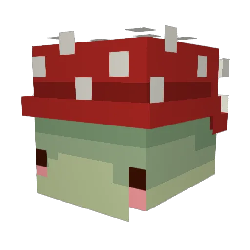 ShadowhenUwU Minecraft avatar head, 3D render