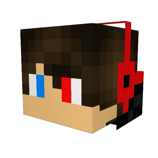 Shadowk1ller543 Minecraft avatar head, 3D render