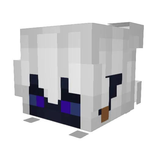 Shadowking827 Minecraft avatar head, 3D render