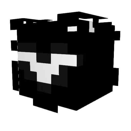 Shadowkraken Minecraft avatar head, 3D render