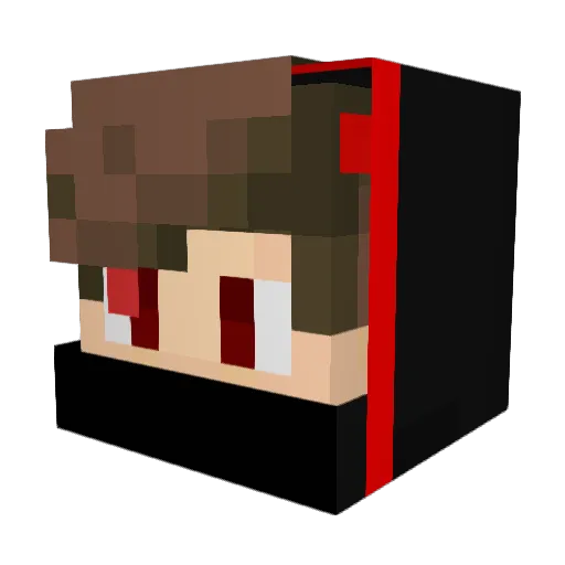 Shadowkrieger187 Minecraft avatar head, 3D render