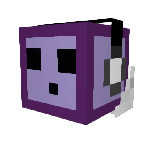 Shadowman1972 Minecraft avatar head, 3D render