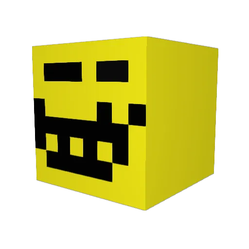 Shadowman_321 Minecraft avatar head, 3D render