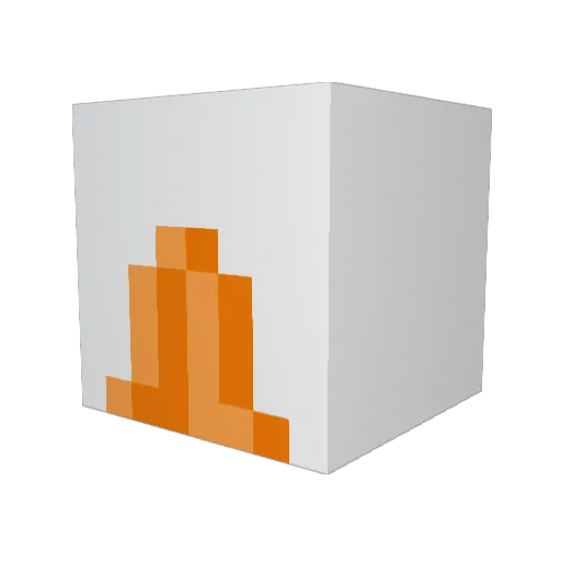 Shadowmauri Minecraft avatar head, 3D render