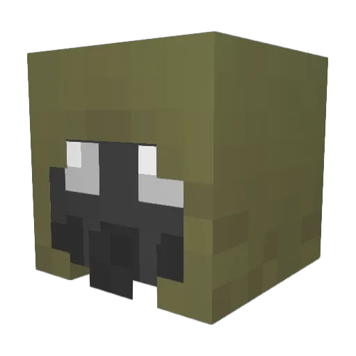 Shadowmike Minecraft avatar head, 3D render
