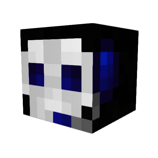 ShadowoftheDude Minecraft avatar head, 3D render