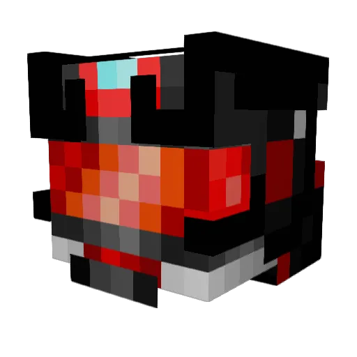 Shadowoftime218 Minecraft avatar head, 3D render