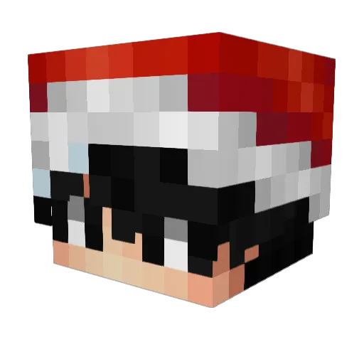 Shadoworg Minecraft avatar head, 3D render