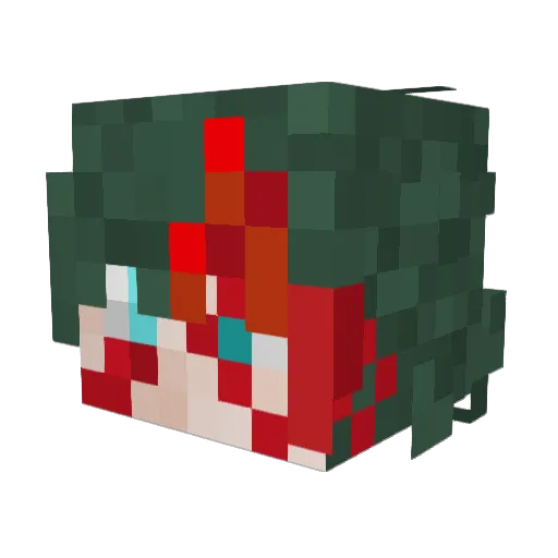 Shadowpayne28 Minecraft avatar head, 3D render
