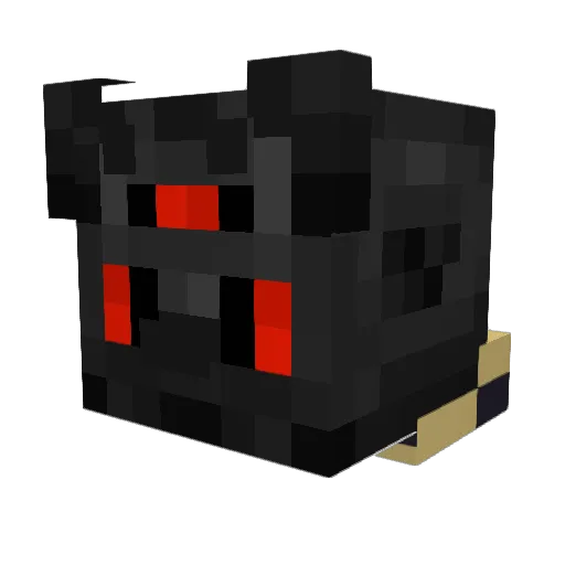 Shadowpoisen Minecraft avatar head, 3D render