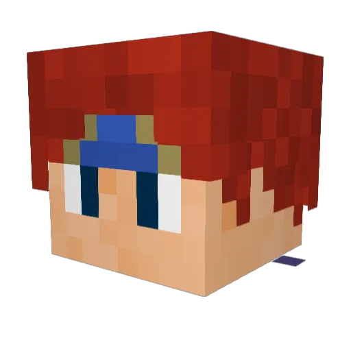 Shadowpuppet36 Minecraft avatar head, 3D render
