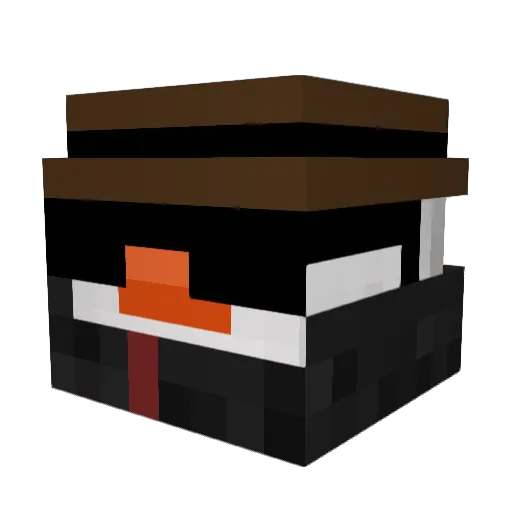 Shadowraptor362 Minecraft avatar head, 3D render