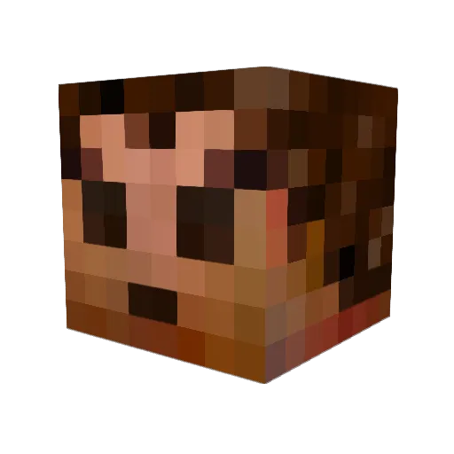 Shadowrunner555 Minecraft avatar head, 3D render