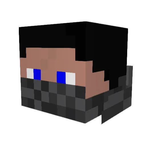 Shadowrunner57 Minecraft avatar head, 3D render