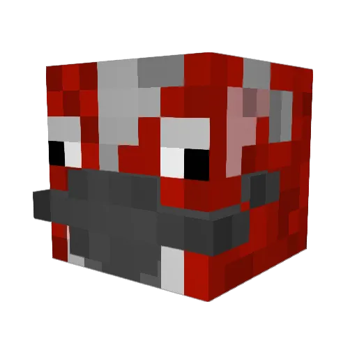 ShadowsAdvocate Minecraft avatar head, 3D render