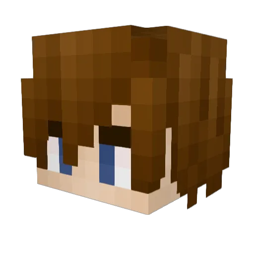 ShadowsEnd Minecraft avatar head, 3D render