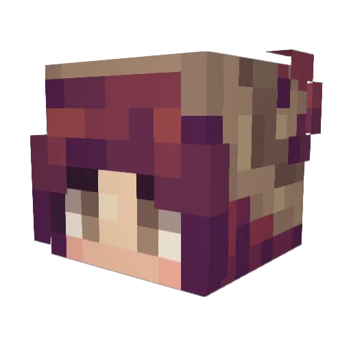 ShadowsMom Minecraft avatar head, 3D render