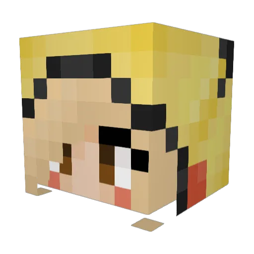 ShadowsRosex Minecraft avatar head, 3D render