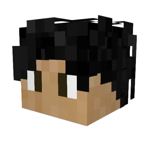 ShadowshockV Minecraft avatar head, 3D render
