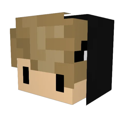 ShadowslashZX Minecraft avatar head, 3D render