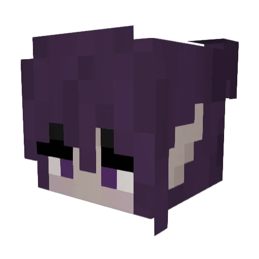 Shadowstrider42 Minecraft avatar head, 3D render