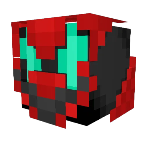 Shadowvale1 Minecraft avatar head, 3D render