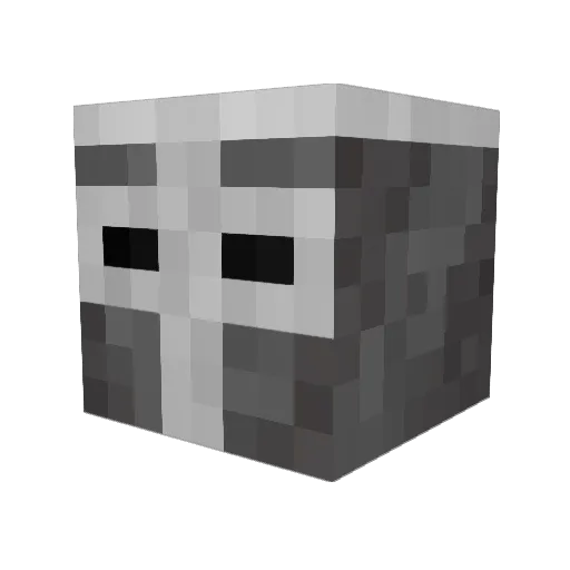 Shadowwing666 Minecraft avatar head, 3D render