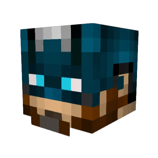 ShadowyAjax Minecraft avatar head, 3D render