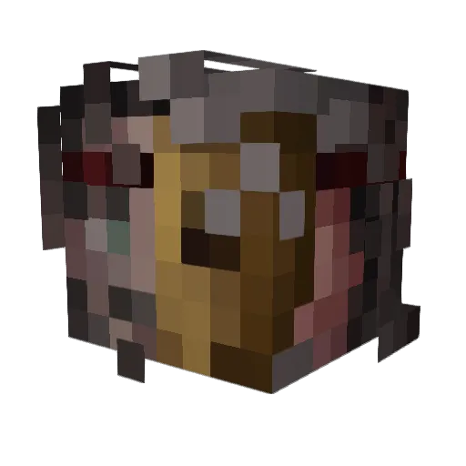 ShadowyLord Minecraft avatar head, 3D render