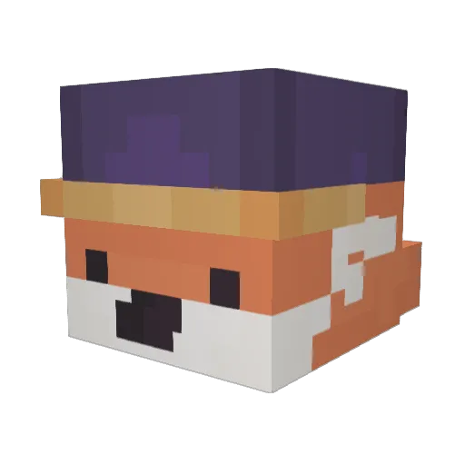 ShadowyLuke Minecraft avatar head, 3D render