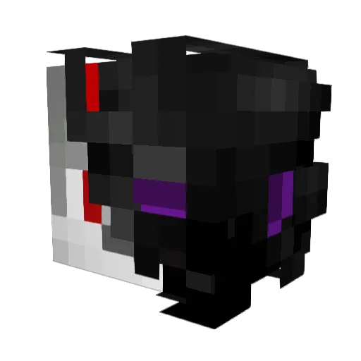 ShadowyPhoenix Minecraft avatar head, 3D render