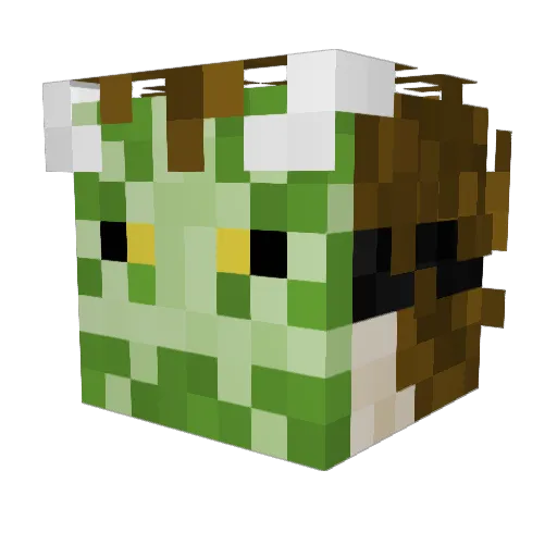 Shadowyu9911 Minecraft avatar head, 3D render