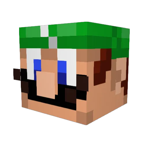 Shadowz72 Minecraft avatar head, 3D render