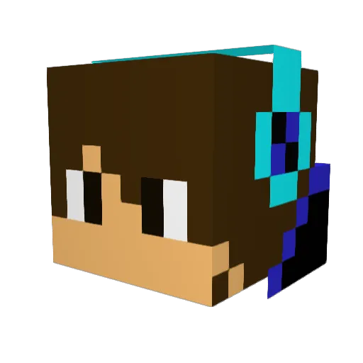 Shadox84800 Minecraft avatar head, 3D render