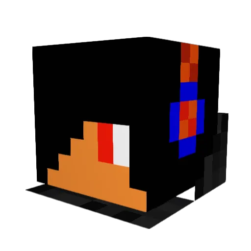 Shadox_FF Minecraft avatar head, 3D render
