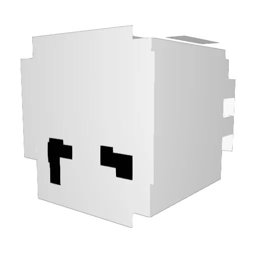 Shadoxx_exe Minecraft avatar head, 3D render