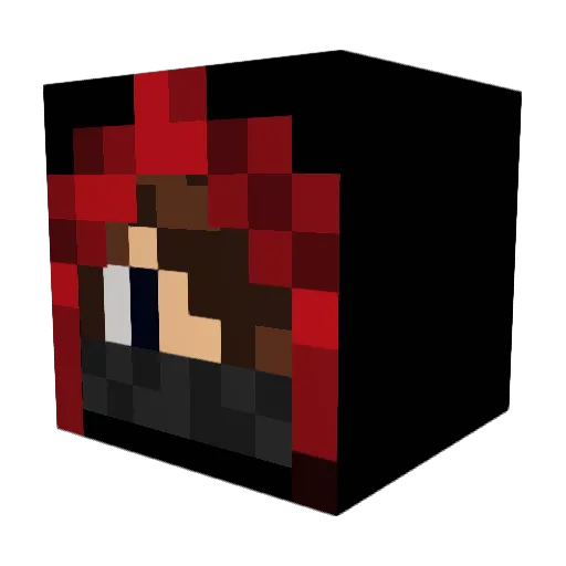 Shaduww Minecraft avatar head, 3D render